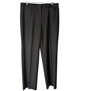 NWOT J. Jill Classic Wide Leg Career Dress Pants Black Stretch Size 12